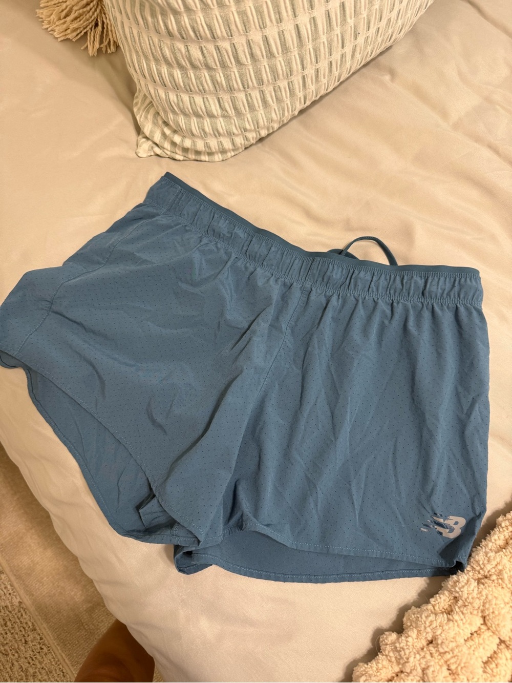 New Balance Women's Dusty Blue Lightweight Athletic Shorts